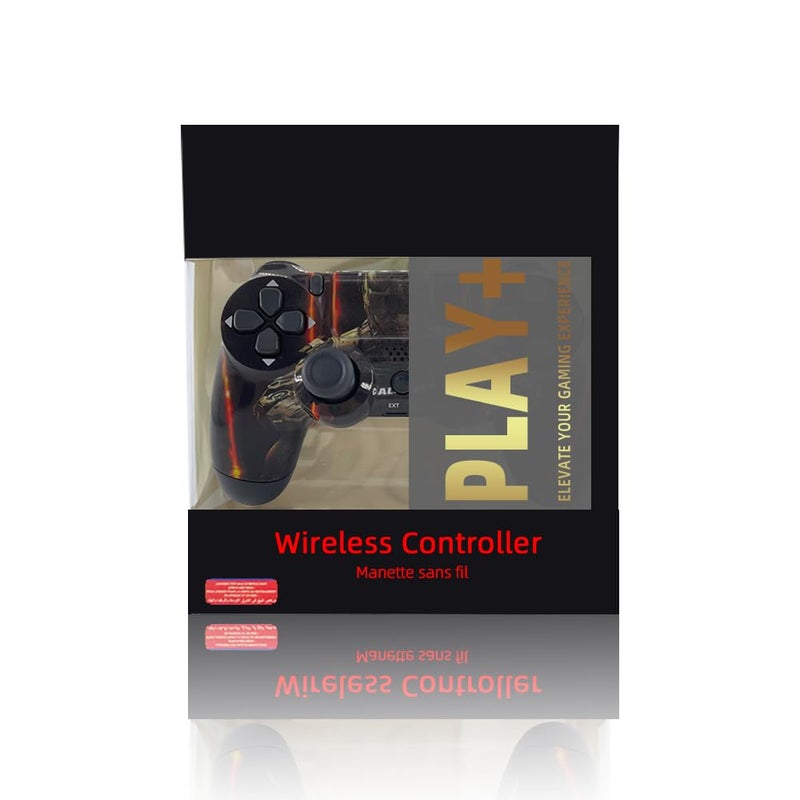 + Wireless Controller Compatible with PS4/Slim/Pro Beautiful Gamepad with Double Vibration/6-Axis Motion Sensor/Audio Function. (CD)